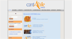 Desktop Screenshot of cantabile.it